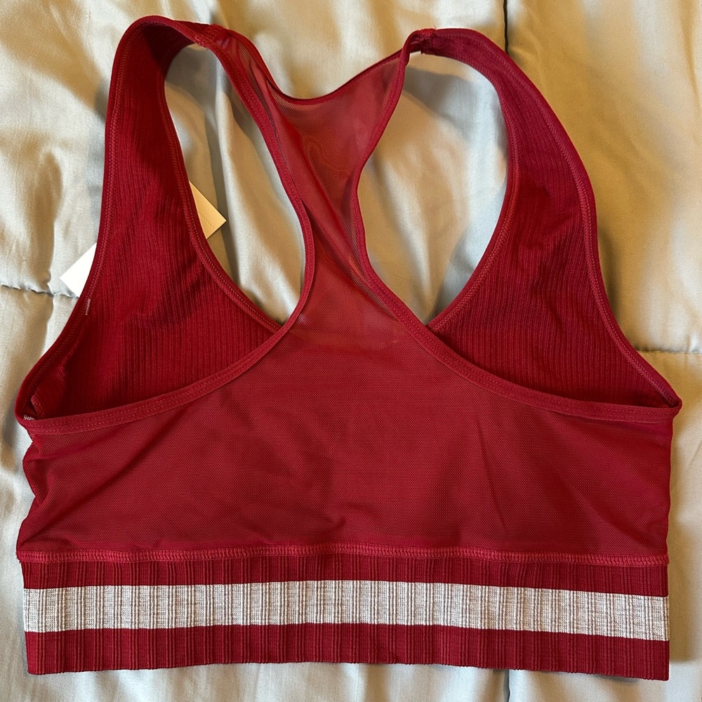 Jessica Simpson Red Racerback Sports Bra - Picture 3 of 6